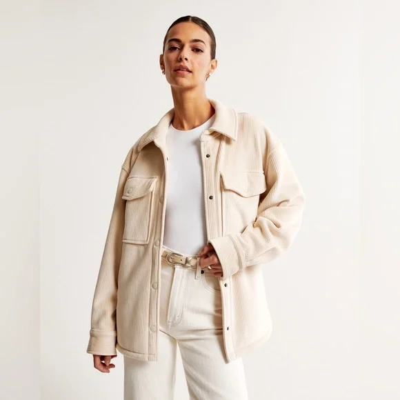 ABERCROMBIE Corduroy Shirt Jacket - Picture 1 of 5